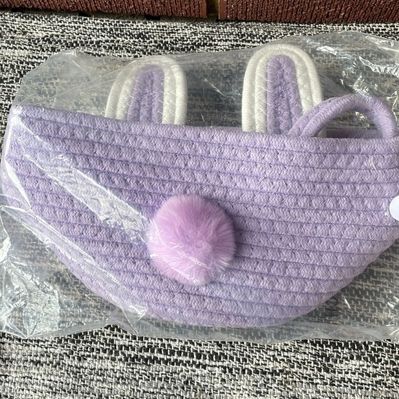 Other - Woven purple bunny, basket, new in package